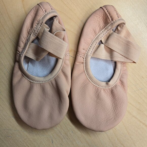 Eurotard Child Passé Full Sole Leather Ballet Shoe, Pink, Size 8 - Picture 1 of 5